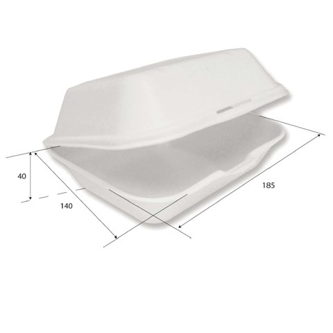 Naturesse FOOD BOX MEDIUM in POLPA di CELLULOSA Mm.185x140x74 Ml.600 Pz.250 Naturesse - 45932 - F001276