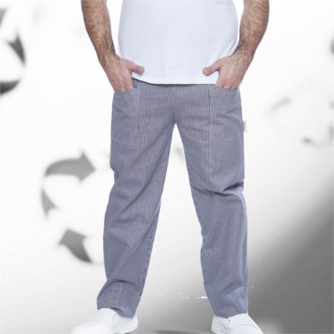 Chef Italy PANTALONE CUOCO in COTONE SALE e PEPE (Tg.XS -> XXL) Chef Italy - 41269 - F001920