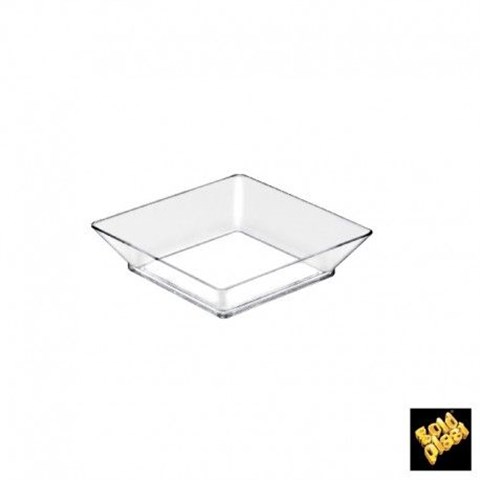  VASSOIO SMALL PLATE PS TRASPARENTE Mm.65x65 Pz.750  - 45999 - F000382